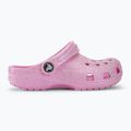 Παιδικές παντόφλες Crocs Classic Glitter Clog flamingo 3