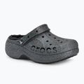 Γυναικείες παντόφλες Crocs Baya Platform Lined Glitter Clog black giltter