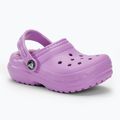 Παιδικές παντόφλες Crocs Classic Lined orchid 2