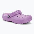 Παιδικές παντόφλες Crocs Classic Lined orchid