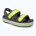 Crocs Crocband Cruiser Παιδικά σανδάλια γκρι σχιστόλιθο/οξύτητα