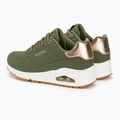 SKECHERS Uno Shimmer Away olive/rose gold/mesh γυναικεία παπούτσια 4