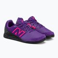 New Balance Audazo V6 Command IN παιδικά ποδοσφαιρικά παπούτσια μωβ 4