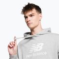 Ανδρικό φούτερ προπόνησης New Balance Essentials Stacked Logo French Terry Hoodie γκρι MT31537AG 4