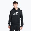 Ανδρικό φούτερ προπόνησης New Balance Essentials Stacked Logo French Terry Hoodie μαύρο MT31537BK 2