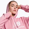 Γυναικείο φούτερ προπόνησης New Balance Essentials Stacked Logo French Terry Hoodie ροζ WT31533HAO 4