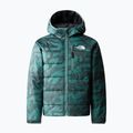 The North Face Reversible Perrito dark sage rain camo print/μαύρο παιδικό χειμερινό μπουφάν