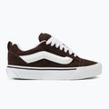 Vans Knu Skool καφέ/λευκά παπούτσια 2