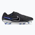 Nike Tiempo Legend 10 Pro FG μπότες ποδοσφαίρου μαύρες/χρωμιωμένες/υπέροχες πραγματικές 2