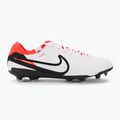 Nike Tiempo Legend 10 Pro FG άσπρο/μαύρο/βυσσινί μποτάκια ποδοσφαίρου 2