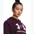 Γυναικείο φούτερ προπόνησης Under Armour Rival Fleece Big Logo dark maroon/white 4