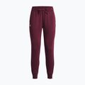 Γυναικείο παντελόνι προπόνησης Under Armour Rival Fleece dark maroon/white 5