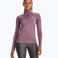 Under Armour Tech 1/2 Zip γυναικείο φούτερ - Twist misty purple/fresh orchid/metallic silver