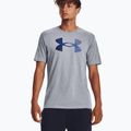 Ανδρικό μπλουζάκι Under Armour Big Logo Fill steel light heather/μαύρο/royal