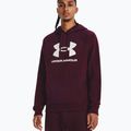 Ανδρικό φούτερ Under Armour Rival Fleece Logo HD κουκούλα σκούρο καφέ/λευκό