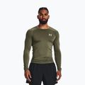 Under Armour ανδρικό μακρυμάνικο προπονητικό Ua HG Armour Comp LS marine από πράσινο/λευκό