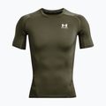 Under Armour HG Armour Comp SS ανδρικό μπλουζάκι προπόνησης marine από πράσινο/λευκό 4