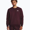 Ανδρικό φούτερ Under Armour Essential Fleece Crew φούτερ σκούρο καφέ/λευκό