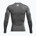 Ανδρικό Under Armour Heat Gear Armour Comp castlerock/λευκό μακρυμάνικο για προπόνηση 4