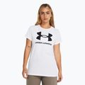 Under Armour Rival Logo γυναικείο t-shirt λευκό/μαύρο