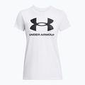 Under Armour Rival Logo γυναικείο t-shirt λευκό/μαύρο 3