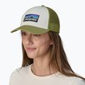 Καπέλο μπέιζμπολ Patagonia P-6 Logo LoPro Trucker white/buckhorn green 3