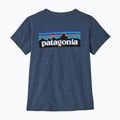 Γυναικεία μπλούζα πεζοπορίας Patagonia P-6 Logo Responsibili-Tee  utility blue 4