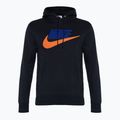 Ανδρικό φούτερ Nike Club Fleece Hoodie μαύρο/πορτοκαλί ασφαλείας