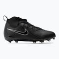 Nike Phantom Luna II Academy FG/MG Junior ποδοσφαιρικά παπούτσια μαύρο / μαύρο 2