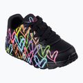 Παιδικά παπούτσια SKECHERS JGoldcrown Uno Lite Spread The Love black/multicolor 8