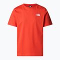 Ανδρικό μπλουζάκι The North Face Box Nse crimson orange/black 4