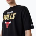 Ανδρικό New Era Team Script OS Tee Chicago Bulls μαύρο 5