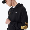 Ανδρικό New Era Team Script FZ Hoody Chicago Bulls μαύρο 6