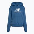 Γυναικεία New Balance French Terry Stacked Logo Hoodie blueagat 5