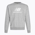 Ανδρικό New Balance Stacked Logo French Terry Crew αθλητικό γκρι φούτερ 3