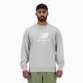 Ανδρικό New Balance Stacked Logo French Terry Crew αθλητικό γκρι φούτερ