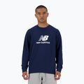 Ανδρικό New Balance Stacked Logo French Terry Crew nb navy φούτερ