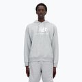 Ανδρικό New Balance Stacked Logo French Terry Hoodie αθλητικό γκρι