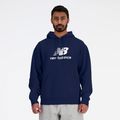 Ανδρικό φούτερ New Balance Stacked Logo French Terry Hoodie navy