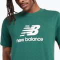 Ανδρικό μπλουζάκι New Balance Stacked Logo night watch green 4