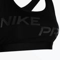 Nike Pro Swoosh Light Support σουτιέν μαύρο/λευκό 3