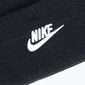 Nike Peak Futura Beanie χειμερινό καπέλο μαύρο/λευκό 3