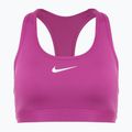 Nike Swoosh Medium Support σουτιέν προπόνησης σε φούξια/λευκό χρώμα