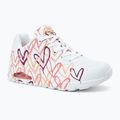 Γυναικεία παπούτσια SKECHERS JGoldcrown Uno Spread The Love white/coral