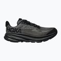 HOKA Clifton 9 μαύρο/μαύρο ανθρακί παιδικά παπούτσια για τρέξιμο 9