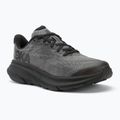 HOKA Clifton 9 μαύρο/μαύρο ανθρακί παιδικά παπούτσια για τρέξιμο