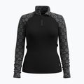 Γυναικεία θερμική μπλούζα Smartwool Classic Thermal Merino Base Layer 1/4 Zip Boxed black digi snow 3