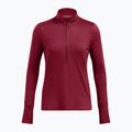 Under Armour Launch Pro Half Zip καρδινάλιο/ανακλαστικό γυναικείο μακρυμάνικο τρέξιμο