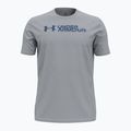 Ανδρικό μπλουζάκι προπόνησης Under Armour Sliced Wordmark 60/40S mod gray/tech blue