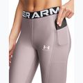 Under Armour HeatGear Rib tetra γκρι/λευκό γυναικείο κολάν προπόνησης 4